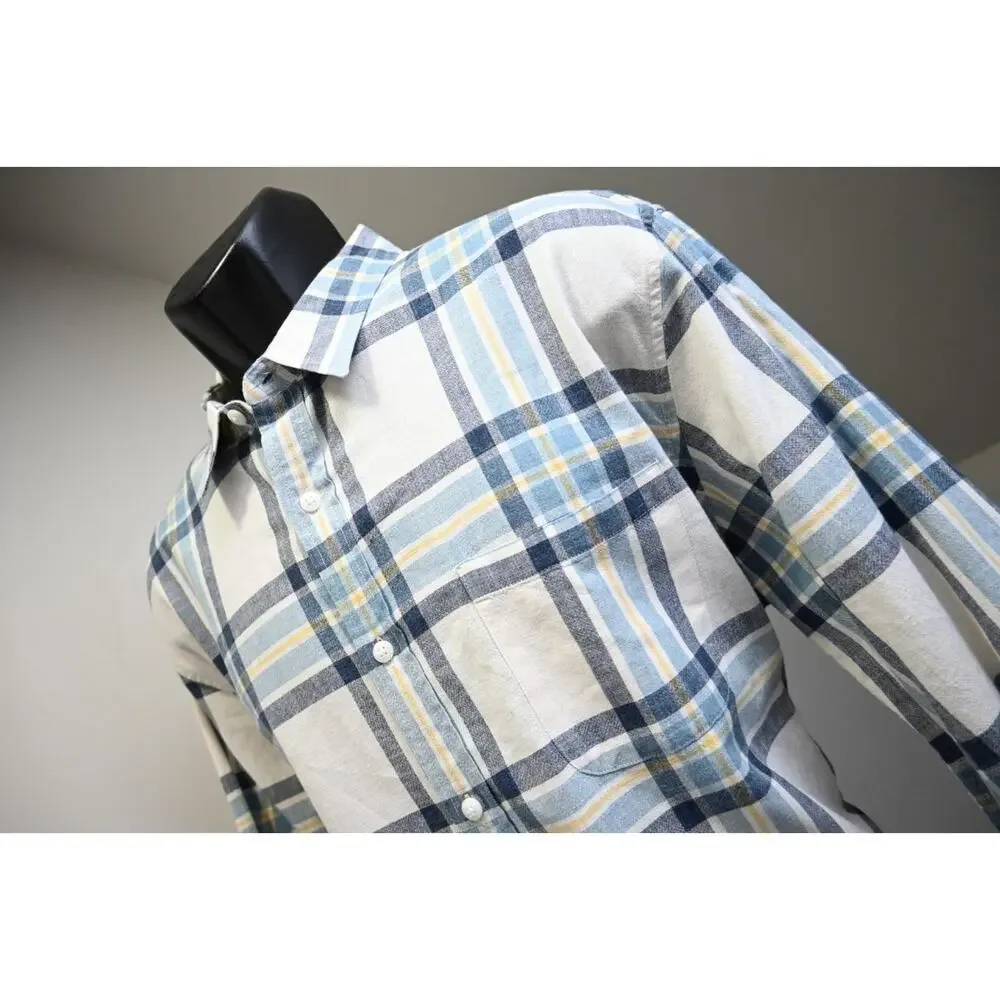 J Crew Dress Shirt‎ Casual Plaid Long Sleeve Button Up Mens Size XL